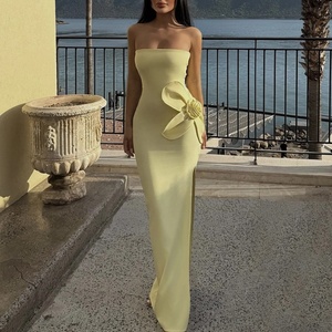 เดรสยาวแฟชั่นใหม่สำหรับผู้หญิง ซัมเมอร์ 2026 เซ็กซี่ สายเดี่ยว เปิดหลัง ไม่มีแขน สไตล์ลำลอง วินเทจ - Product Image 1