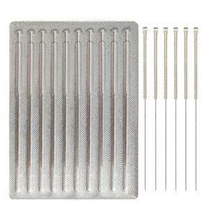 アルミホイル100PCSシルバーハンドル針卸売最高の鍼治療針 - Product Image 2