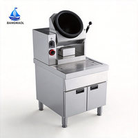 Wok Automático Giratorio, Máquina Comercial para Freír Arroz, Robot de Cocina para Comida para Llevar, Equipo de Cocina Comercial para Comida Rápida