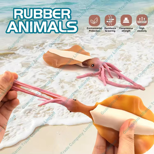 Vente en gros de jouets de décompression extensibles en TPR + PP pour animaleries, modèle biologique d'animaux marins, jouet de biologie marine - Product Image 3
