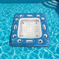 Table de jeu flottante gonflable en PVC pour jeux d'échecs, de cartes et de poker, bar à glace, prête à l'emploi transfrontalière, couleur unie, illimitée