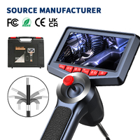 Endoscope industriel articulé à 360 degrés, étanche, 6 LED, caméra d'inspection portable pour canalisations d'égouts et véhicules