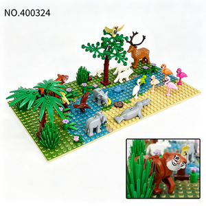 <span class=keywords><strong>Set</strong></span> di Costruzioni Mondo Animale MOC, Diorama Zoo, Mattoncini, Puzzle 3D, Giocattolo Educativo per Campeggio e Regalo per Tutte le Età - Product Image 5