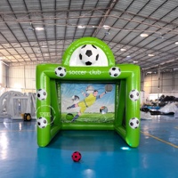 But de football gonflable en PVC pour extérieur, 3x3x3m, certifié EN71/CE, facile à monter, jouet sportif, cible de tir, produit phare