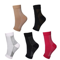 Hommes Femmes 20-30mmHg Open Toe Socks Compression Ankle Brace For Plantar Fasciitis