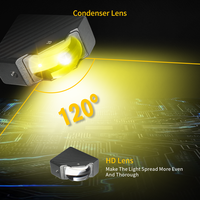 Faros Antiniebla Ultra Delgados con Proyector LED Integrado, de Bajo Perfil, con Doble Color para Autos y Camionetas, Universales
