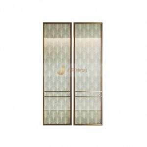 JINYIFAN ANN9417 Modern Minimalist Stainless Steel Custom <b>Screen</b> <b>Partition</b> Coating Durable Printed Frame Structure for - Product Image 1