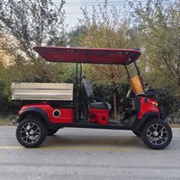 Voiture de golf électrique de haute qualité à 2 places, homologuée CE, avec sac de golf et seau à sable, voiture de golf électrique 72v