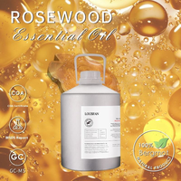 Huile Essentielle de Bois de Rose Distillée Biologique pour le Visage, les Cheveux, l'Aromathérapie, les Soins de la Peau, Qualité Cosmétique, Extraction du Bois Indien