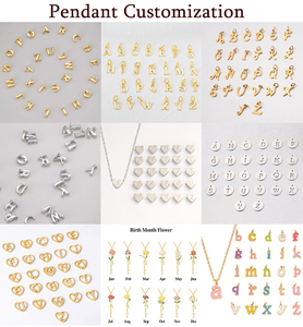 Collana con Ciondolo Personalizzato in Acciaio Inox 316L Placcato Oro 18K, OEM ODM, Impermeabile, Catena per Clavicola, Regalo di San Valentino per Donne - Product Image 3