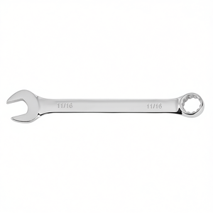 Llave Combinada Fervi de 11/16 Pulgadas Cromada con Acabado Pulido Espejo - Product Image 2