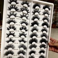 2024 vente chaude 25mm fourrure de vison pleine bande cils 3D 5D moelleux vison cils en gros avec étuis d'emballage magnétiques