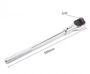 Chrome mạ 3/4 "Ổ đĩa 500mm dài chống trượt Grip Ratchet mô-men xoắn cờ lê nhanh chóng phát hành cơ chế cho các ứng dụng công nghiệp - Product Image 5