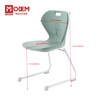 MINYI MARILYN Chaise ergonomique en métal à prix réduit pour étudiants universitaires, bibliothèque, lecture, école, gymnase, en acier et plastique épais