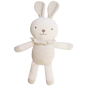 A548 Bán Buôn Odm OEM Nhà Máy Hữu Cơ Bunny Thỏ Nhồi Bông Tùy Chỉnh Đồ Chơi Sang Trọng Động Vật Tự Nhiên <span class=keywords><strong>0</strong></span> + Tuổi An Toàn Nhồi Bông Bunny Cho Bé - Product Image 1