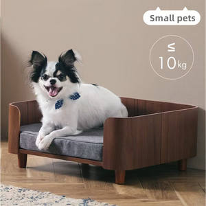 Probe verfügbar Mode Massivholz Haustier möbel Erhöhtes Hunde bett Haus Katze Haustier Couch Sofa - Product Image 2
