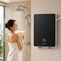 Douche électrique instantanée sans réservoir à commande tactile, débit élevé, 3500W, 220V, température constante, affichage LED, chauffe-eau sans réservoir