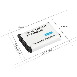 NPBX1 NP-BX1สำหรับแบตเตอรี่กล้อง <span class=keywords><strong>Sony</strong></span> DSC-RX100 <span class=keywords><strong>RX1</strong></span> HDR-AS15 AS10 HX300 WX300 NPBX1 BX1 NP BC-CSXB 1450mAh NP BX1 batterie - Product Image 1