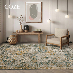 Tapis de salon et de chambre à coucher en laine tissée à la machine de style persan, écologique, antidérapant, adapté aux animaux domestiques, à poils moyens, taille personnalisée - Product Image 3