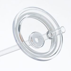 Mug à bière incassable transparent pour boissons froides 16oz, en plastique acrylique sans BPA, avec paille pour boire directement, transfert UV DTF - Product Image 4