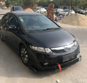New Factory Direct for for Style 2009-2011 Front Rear Bumper Kit with Lip Spoilers and Side Skirts <b>Screw</b>-On Black Paint - Product Image 3