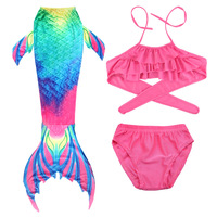 Maillot de bain sirène pour enfants, tenue de natation sirène pour filles, maillot de bain coquillage, queue de sirène