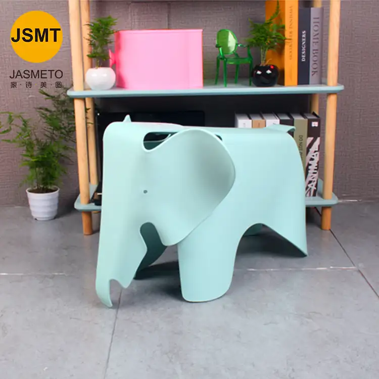 Home Furniture foot stool Cute Kids Animal Shape High quality Comfortable Plastic Frame Elephant Chair Child furniture