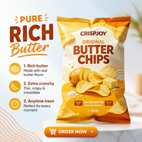 Sachet alimentaire PE étanche à fond plat pour snacks, impression personnalisée, pochette d'emballage pour chips, fermeture éclair, fournisseur pour supermarchés