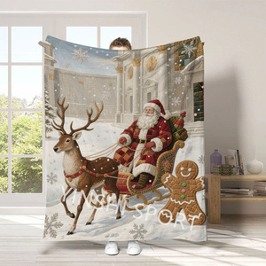 2025 Cổ Điển Halloween Giáng Sinh Flannel Thoải Mái In Mềm Lông Cừu Chăn Tùy Chỉnh Điều Hòa Không Khí Chăn Sofa Chăn - Product Image 1