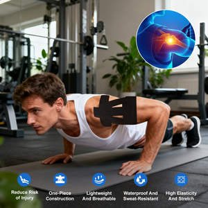 Bande de kinésiologie élastique pour l'épaule, couleurs variées, soulagement de la douleur, imperméable, pour le soutien de l'épaule et les activités sportives musculaires - Product Image 3
