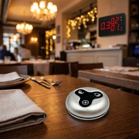 Système d'appel sans fil pour serveurs 433,92 MHz, sonnette d'appel de table pour restaurant, buzzer, pager, café, bar, hôtel, service OEM ODM, portée 100 m, garantie 1 an