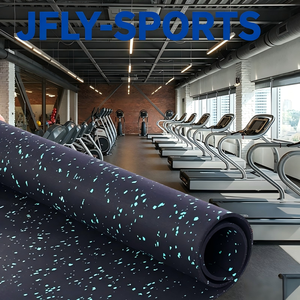 Rouleaux de revêtement de sol sportif en caoutchouc multi-usages, haute élasticité, anti-fatigue, tapis de gym pour club de fitness, salle de yoga, terrain de basketball - Product Image 1