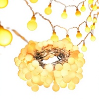 Guirlande lumineuse connectable Suddus 43FT, LED en plastique IP44, avec télécommande, blanc chaud