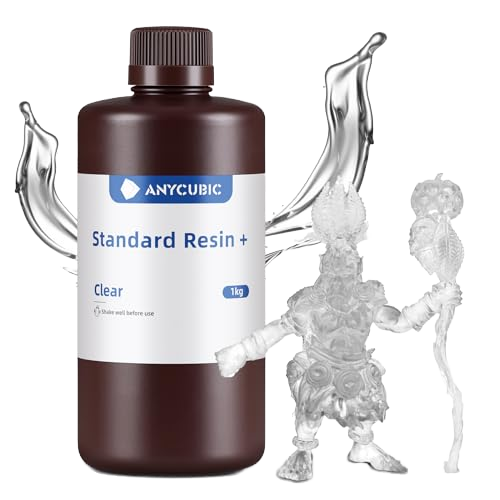 ANYCUBIC Standard V2 3D Printer Resin 405nm SLA Fast UV-Curing High Precision 8K Capable LCD/DLP/SLA 1000g Clear