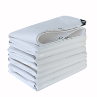 Bâche en tissu enduit de PVC vinyle imperméable, résistante, en polyester durable, de qualité industrielle