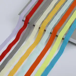 Wholesale Manufacturers Bra Elastic Band Direct Sale Nylon Fold over Elastic Web Band for DIY Sewing Garment Accessories