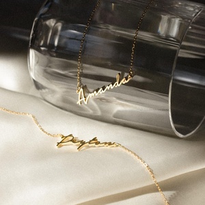 Custom Name <b>Letter</b> Necklace Personalized Custom Name Stainless Steel Heart Trendy Design DIY Necklace Jewelry Gifts for Woman - Product Image 3