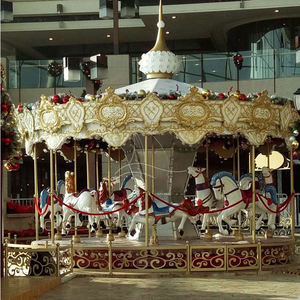 Antieke Outdoor Kerst Kermis Draaimolen Kids Carrousel Paard Ritten Voor Verkoop - Product Image 1