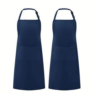 High Quality Custom Logo Reusable Polyester Sleeveless <b>Kitchen</b> Bib <b>Apron</b> Pockets Waterproof Eco-friendly Durable Machine - Product Image 4