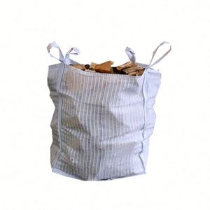 Fournisseurs de sacs en polypropylène tissé de grande capacité, Chine, logo personnalisé, petit sac en vrac respirant et ventilé, sac à bois de chauffage, bec de remplissage supérieur 5:1 - Product Image 2