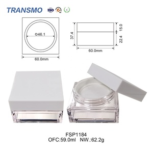 Estuche para Polvo Secante Facial con Protección Solar, Envases Personalizados para Polvo Suelto, Estuche Cuadrado para Polvo Suelto - Product Image 2