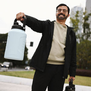 Bouteille Thermos sous vide à Double paroi en acier inoxydable, 128oz, grande bouteille d'eau de 1 Gallon, bière Growler avec sac - Product Image 6