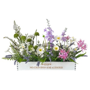 Flores Artificiales de Seda Hechas a Mano de 50 cm, Arreglo Floral Colorido, Decoración para el Día de la Madre, Graduación, Hogar, Sala de Estar, Mesa de Comedor - Product Image 5