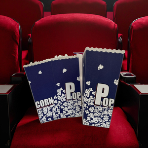 Gobelet en papier jetable à paroi simple pour popcorn, chaud ou froid, avec logo, emballage pour cinéma - Product Image 4