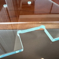 Verre de sécurité trempé premium pour cabines de douche sans cadre avec perçage CNC et bords polis