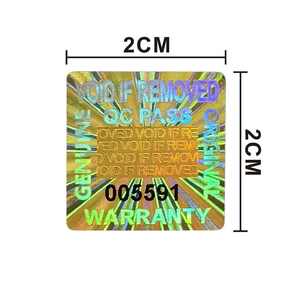 Adesivo <span class=keywords><strong>di</strong></span> Sicurezza Antimanomissione Personalizzato con Ologramma 3D a Nido d'Ape e Numero <span class=keywords><strong>di</strong></span> Serie Unico per Confezioni <span class=keywords><strong>di</strong></span> Semi Agricoli - Product Image 4