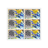 Étiquette de code QR holographique 3D au design unique avec code-barres, sécurité anti-effraction, autocollants holographiques personnalisés