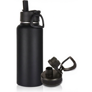 Wholesale 32oz 40oz Rubber Coated Stainless Steel <b>Water</b> Bottle Silicone Boot Custom Logo Insulated Sports Flask Travel - Product Image 1