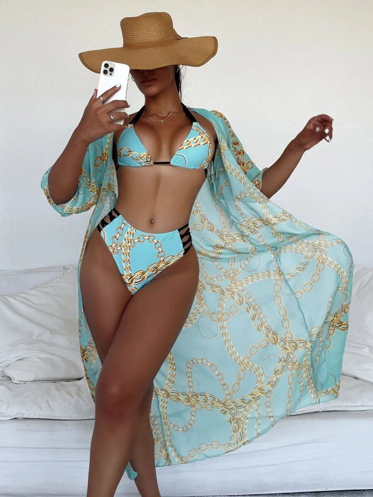 Robe De Plage Grande Taille Cover-up – Tissu Léger Transparent – Bretelles – Tailles S à 5XL – Pour Spa, Piscine, Voyage - 9