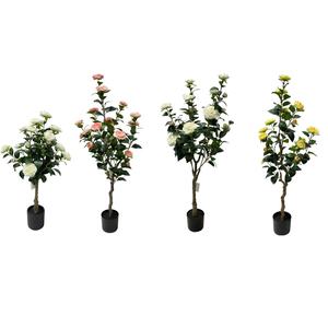 Verdure durable d'arbre fruitier artificiel de fleur de cerisier de Real Touch classique européen pour la plante décorative d'intérieur/extérieure pour - Product Image 5